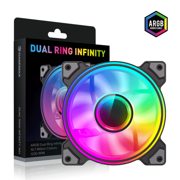 Ventilador Gamemax Infinity DC-FAN-012 ARGB para case de PC