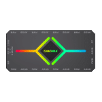 Controlador para ventiladores Gamemax V4.0 HUB BLACK con control remoto para 8 ventiladores - Imagen 3