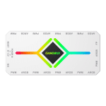 Controlador para ventiladores Gamemax V4.0 HUB WHITE con control remoto para 8 ventiladores - Imagen 2