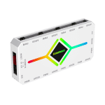 Controlador para ventiladores Gamemax V4.0 HUB WHITE con control remoto para 8 ventiladores - Imagen 3