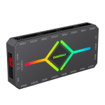 Controlador para ventiladores Gamemax V4.0 HUB BLACK con control remoto para 8 ventiladores - Imagen 4