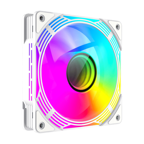 Ventilador Gamemax FN12A-C8I-RW ARGB blanco