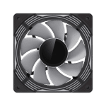 Ventilador Gamemax FN12A-C8I-R ARGB negro para case de PC - Imagen 2