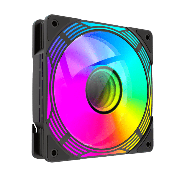 Ventilador Gamemax FN12A-C8I-R ARGB negro para case de PC