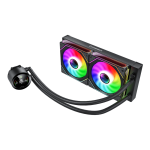 Cooler Gamemax ICEBURG 240 DIGITAL BK disipador de cobre con canales - Imagen 6