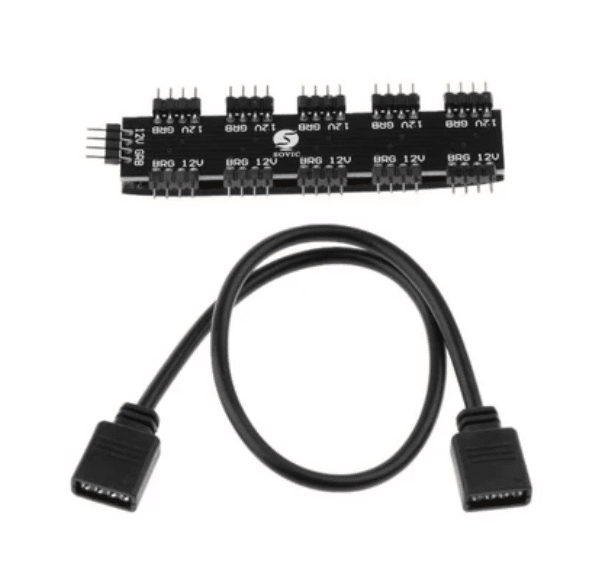 Controlador para ventilador AE-FH1042 de CPU RGB 10 puertos 2V 4P ANERA