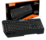 Teclado Meetion gamer K9420 19 teclas 6 botones de acceso multimedia con apoya muñecas