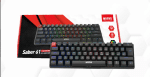 Teclado gamer Marvo alámbrico retroiluminado KG933G SP 60% mecánico Interfaz tipo C